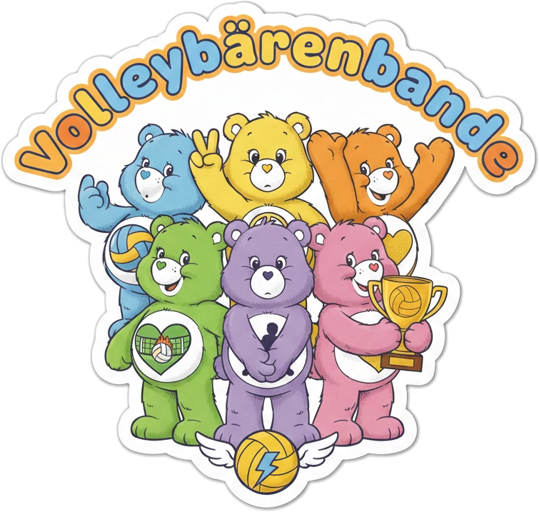 Teamfoto für Volleybärenbande